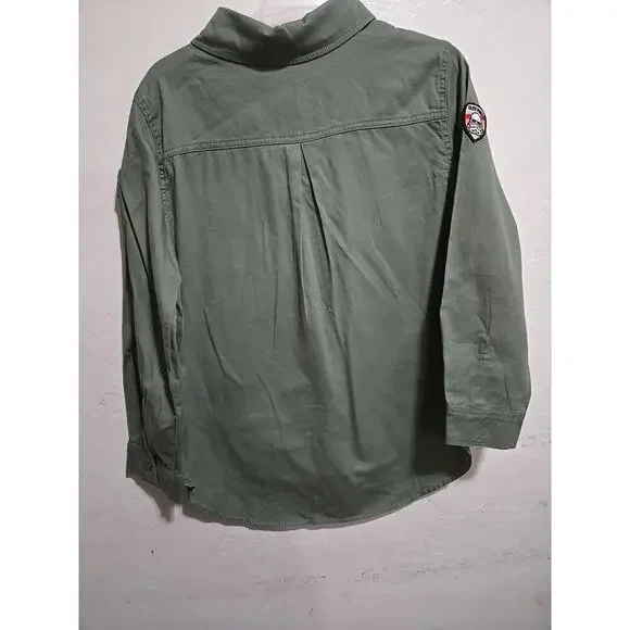 Star Wars Shirt Women Green Army Patches Rebel Alliance Elite Force Size Medium - Picture 8 of 14